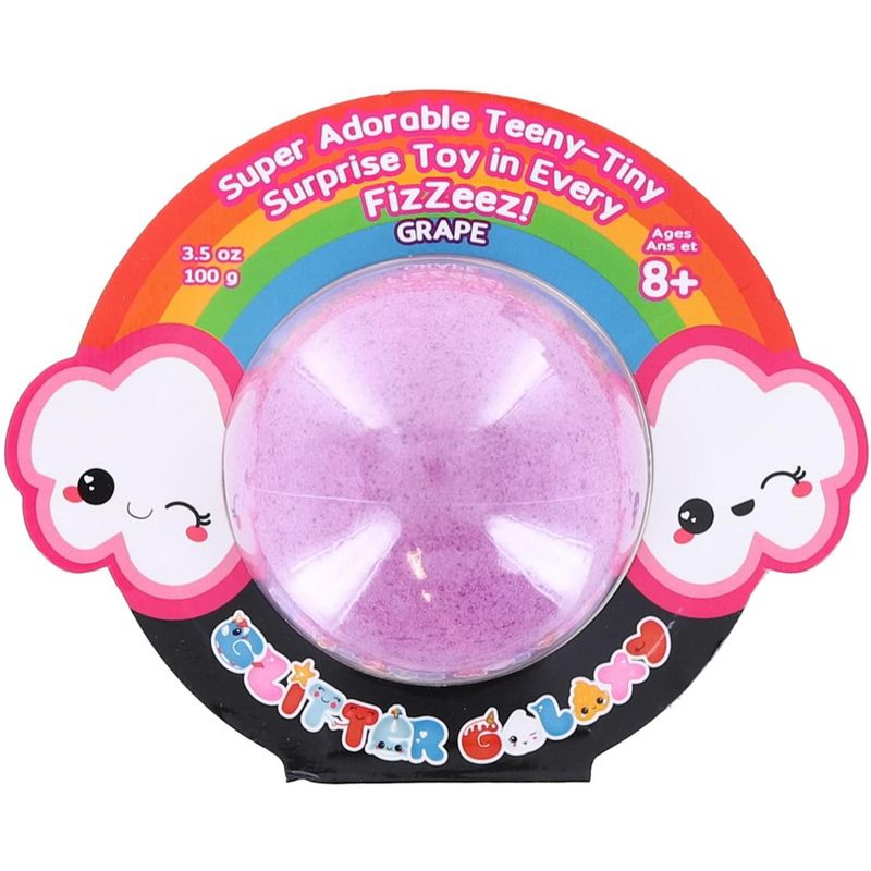 Seven20 Glitter Galaxy FIZZEEZ Super Adorable Teeny-Tiny Surprise Toy | Grape, 1 of 3