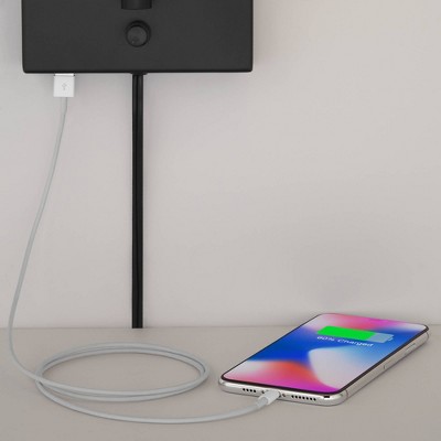 Black Metal Dimmable Swing Arm Wall Lamp Set