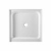 Fine Fixtures Single Threshold Acrylic Shower Base - Non-Slip Textured Surface Shower Floor Pan in White - 3 of 4