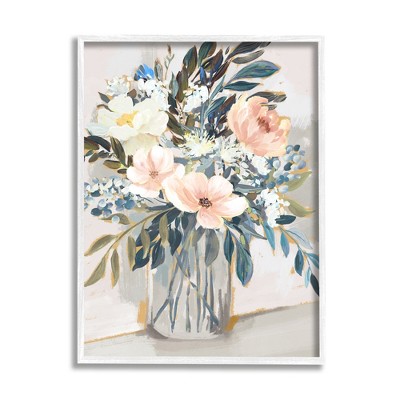 Stupell Industries Pink Overflowing Floral Bouquet Framed Giclee