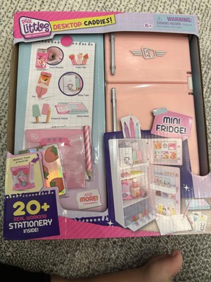 Real Littles Desktop Caddies, Mini Pink Fridge with 20+ Real Working  Stationery, Ages 6+ 