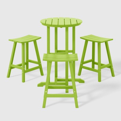 WestinTrends Malibu All Weather Hdpe Outdoor Patio Counter Height Bistro Set (4-Piece)