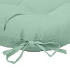 Habitat Tufted Ultra Soft Comfortable Chair Pad Pack of 2 Each 15" X 15" Aqua - 4 of 4