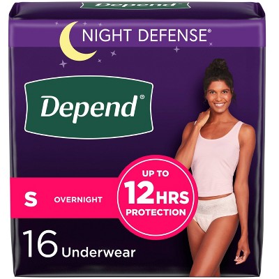 Depend Silhouette Adult Incontinence Underwear for Women, Maximum  Absorbency, Large, Pink/Black/Berry, 12 Count