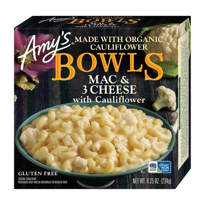 Amy's Gluten Free Frozen Mac & 3 Cheese with Cauliflower Bowl - 8.25oz