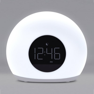 Moon Glow Alarm Table Clock with Color Changing Light - Capello