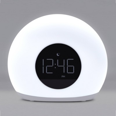 Moon Glow Alarm Table Clock with Color Changing Light - Capello_0