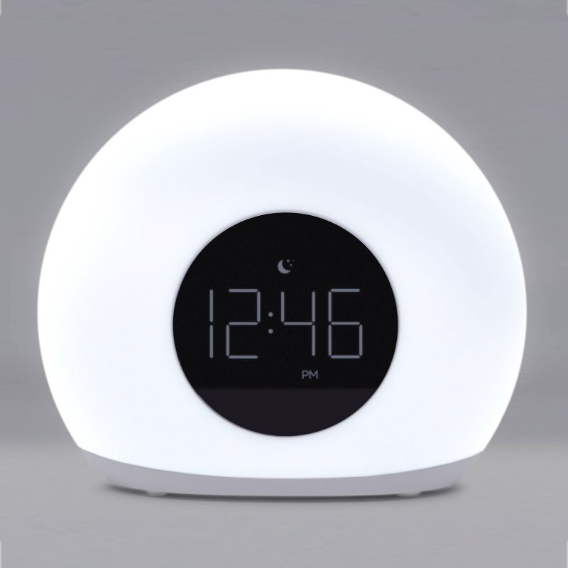Moon Glow Alarm Table Clock with Color Changing Light - Capello, 5 of 6