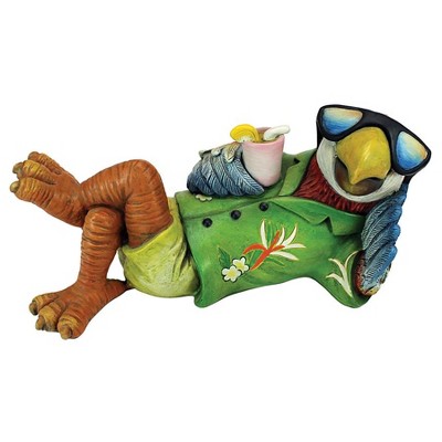 Design Toscano Just Chillin' Tiki Parrot Statue