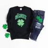 Simply Sage Market Women's Graphic Sweatshirt So Lucky Cheetah Shamrock - 3 of 3