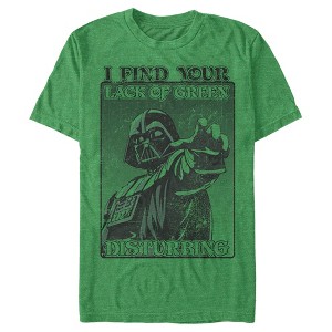 Men's Star Wars Darth Vader St. Patrick's Day Lack of Green T-Shirt - 1 of 4