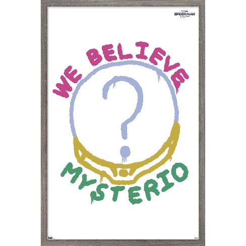 Trends International Marvel Spider-Man: No Way Home - We Believe Mysterio Framed Wall Poster Prints - image 1 of 4