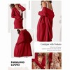 Long Sleeve Cardigan Sweater with Pocket Open Front Cardigans Ribbed Knitwear - 3 of 4