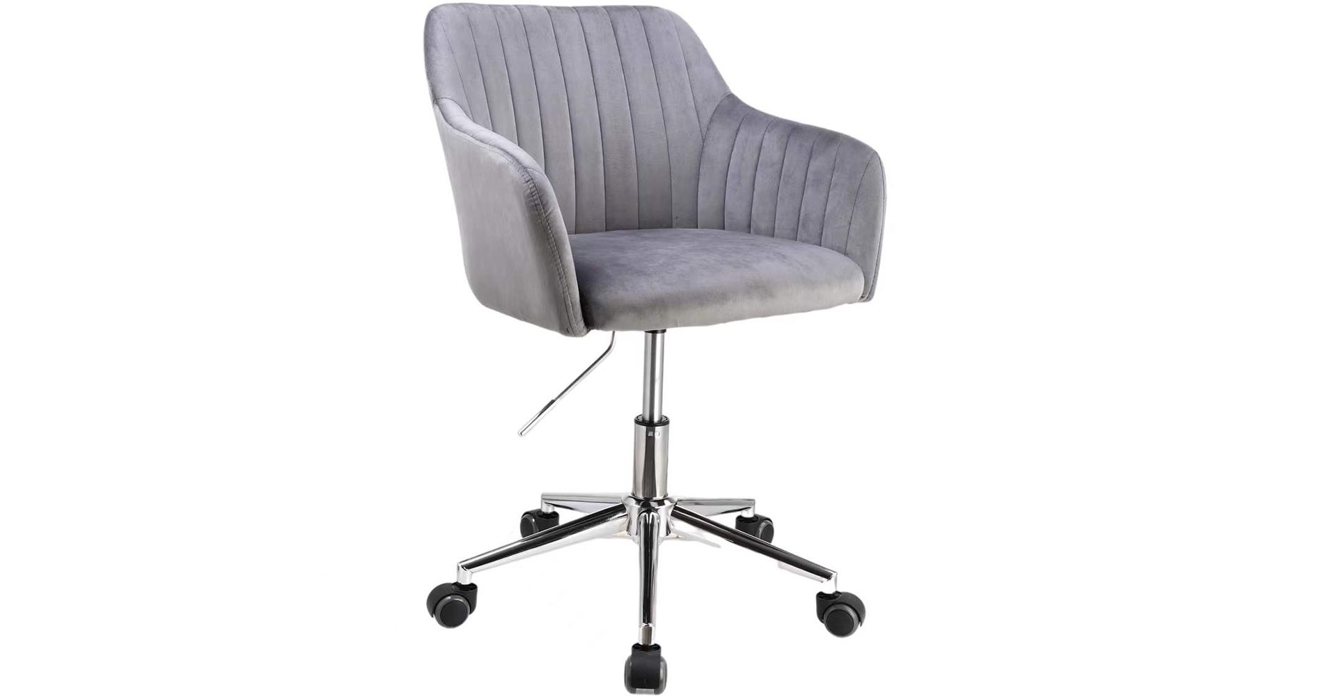 Modern Home Marceaux Velvet Modern Mid-Back Office Task Chair (Gray)