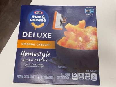 Kraft Deluxe Original Cheddar Mac And Cheese Dinner Family Size - 24oz :  Target