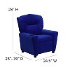Emma and Oliver Contemporary Kids Recliner with Cup Holder - 3 of 4