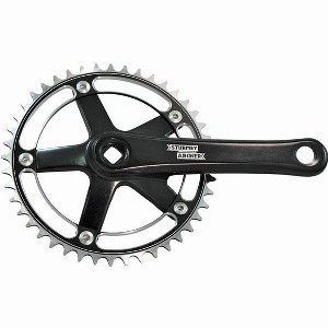 Sturmey Archer FCT66 Track Crankset, (JIS) 46t 170mm - Black - 1 of 1