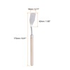 Unique Bargains Stainless Steel Wood Handle Flexible Polished Painting Mixing Scraper - 2 of 4