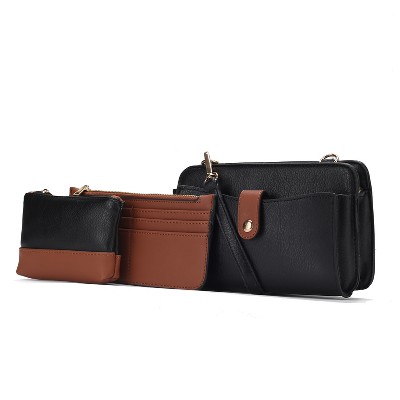MKF Collection Muriel Crossbody Bag with Card Holder and Small Pouch by Mia K