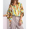 Women's Tie Dye Button Down Blouse - ee:some - 2 of 4