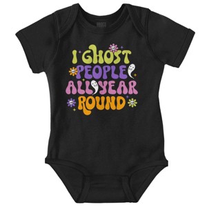 Funny I Ghost People All Year Round Baby Bodysuit Jumper Girls Brisco Brands - 1 of 4