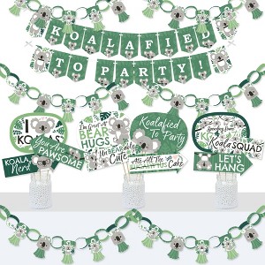 Big Dot of Happiness Koala Cutie - Banner and Photo Booth Decorations - Bear Birthday Party and Baby Shower Supplies Kit - Doterrific Bundle - 1 of 4