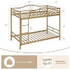 Bunk Bed Twin Over Twin, Twin Bunk Bed with Ladde & Full-Length Guardrails, Heavy Duty 400 LBS Weight Capacity, Space-Saving, No Box Spring Needed - 4 of 4