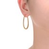 Bold 14K Yellow Gold Large 'U' Hoop Earrings with a Distinctive Shape for a Modern and Statement-Making Style - 2 of 3
