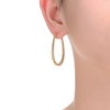 Bold 14K Yellow Gold Large 'U' Hoop Earrings with a Distinctive Shape for a Modern and Statement-Making Style - image 2 of 3