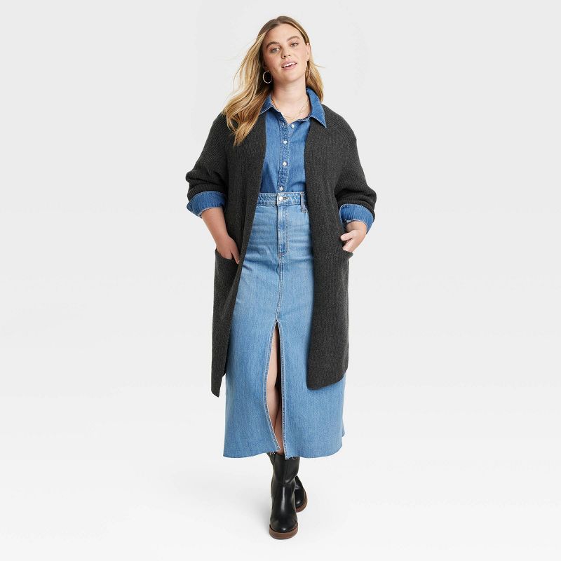 Women's Cashmere-Like Long Layering Cardigan - Universal Thread™, 4 of 11