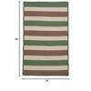 Colonial Mills Stripe It - Moss-stone 2 ft.x3 ft. Rectangle Rug Indoor/Outdoor 100% Polypropylene - 2 of 2