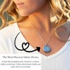 invisaWear - Silver Leather Necklace with 911 and ADT Features - 4 of 4