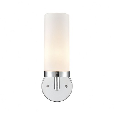 Chrome Frosted Glass Dimmable Bathroom Wall Sconce