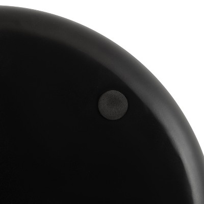 Stovring Black Round Metal 16" Decorative Tray