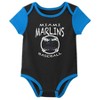 MLB Miami Marlins Infant Boys' 3pk Bodysuit - 4 of 4
