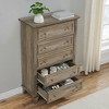 5 Drawer Dresser for Bedroom, Drawer of Chest with Metal Handles, TV Stand, Closet Organizers and Storage Clothes for Living Room, Closets, Hallway - 3 of 4
