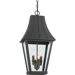 Minka Lavery Modern Outdoor Hanging Light Fixture Coal Damp Rated 25" Clear Glass for Post Exterior Barn Deck Porch Yard Patio - 1 of 3