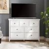 Vynxari Modern 7-Drawer Dresser, Chest of Drawers for Living Room & Closet Organization, Elegant Storage Solution in White. - 3 of 4