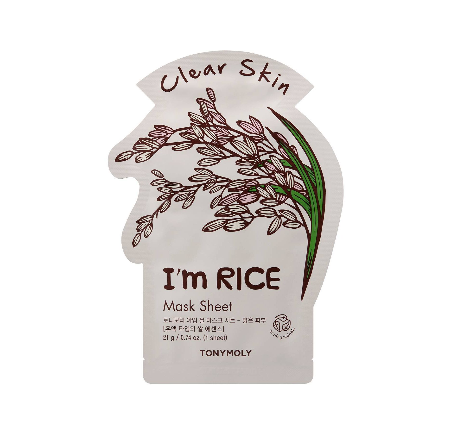 TONYMOLY Rice Face Sheet Mask - 0.74oz