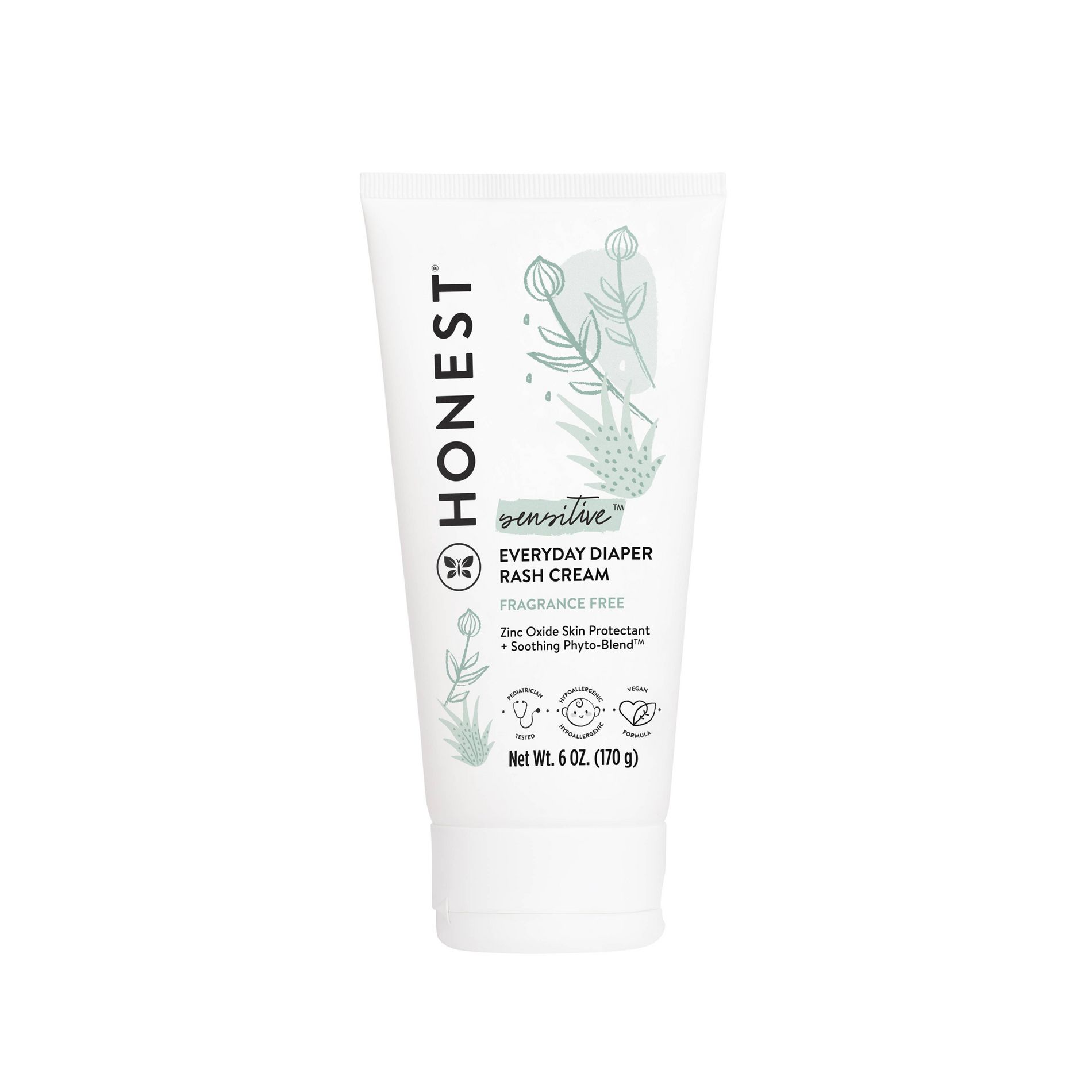The Honest Company Sensitive Everyday Diaper Rash Cream Fragrance Free