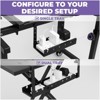 Liquid Stands Extendable Under Desk Cable Management Tray - 22.5' Metal Cable Management Under Desk with Clamp Cable Tray Cord Holder for Piano Stand - 4 of 4