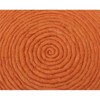 Moti Ellis Orange Wool Ottoman Pouf with Polyester Fill Orange 20"D x 20"W x 14"H - 2 of 4