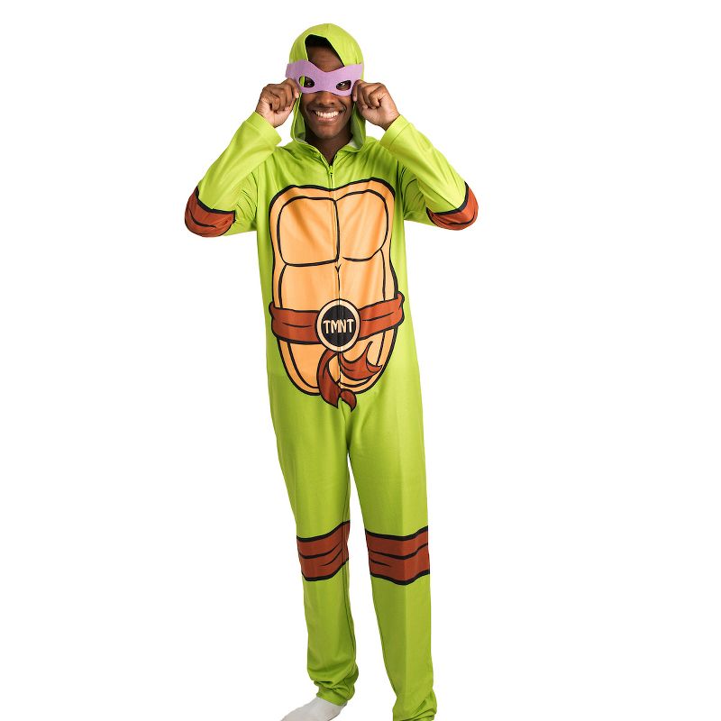 TMNT Hooded Cosplay Union Suit, 2 of 7