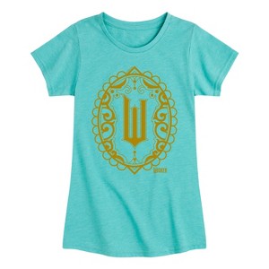 Girls' - Wicked - Art Deco Logo Fitted Short Sleeve Graphic T-Shirt - 1 of 4