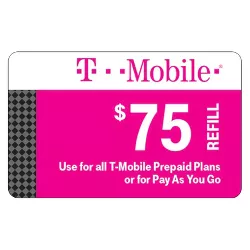 T-Mobile $75 Prepaid Refill Card (Email Delivery)