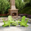 WestinTrends Malibu 5-Piece HDPE Folding Adirondack Chair Outdoor Patio Conversation Set - 2 of 4