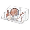 iDesign 6-Section Makeup Organizer for Vanity or Countertop - Clear - 2 of 4