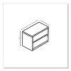 HON 10500 Series Lateral File, 2 Legal/Letter-Size File Drawers, Kingswood Walnut, 36" x 20" x 29.5" - 3 of 4