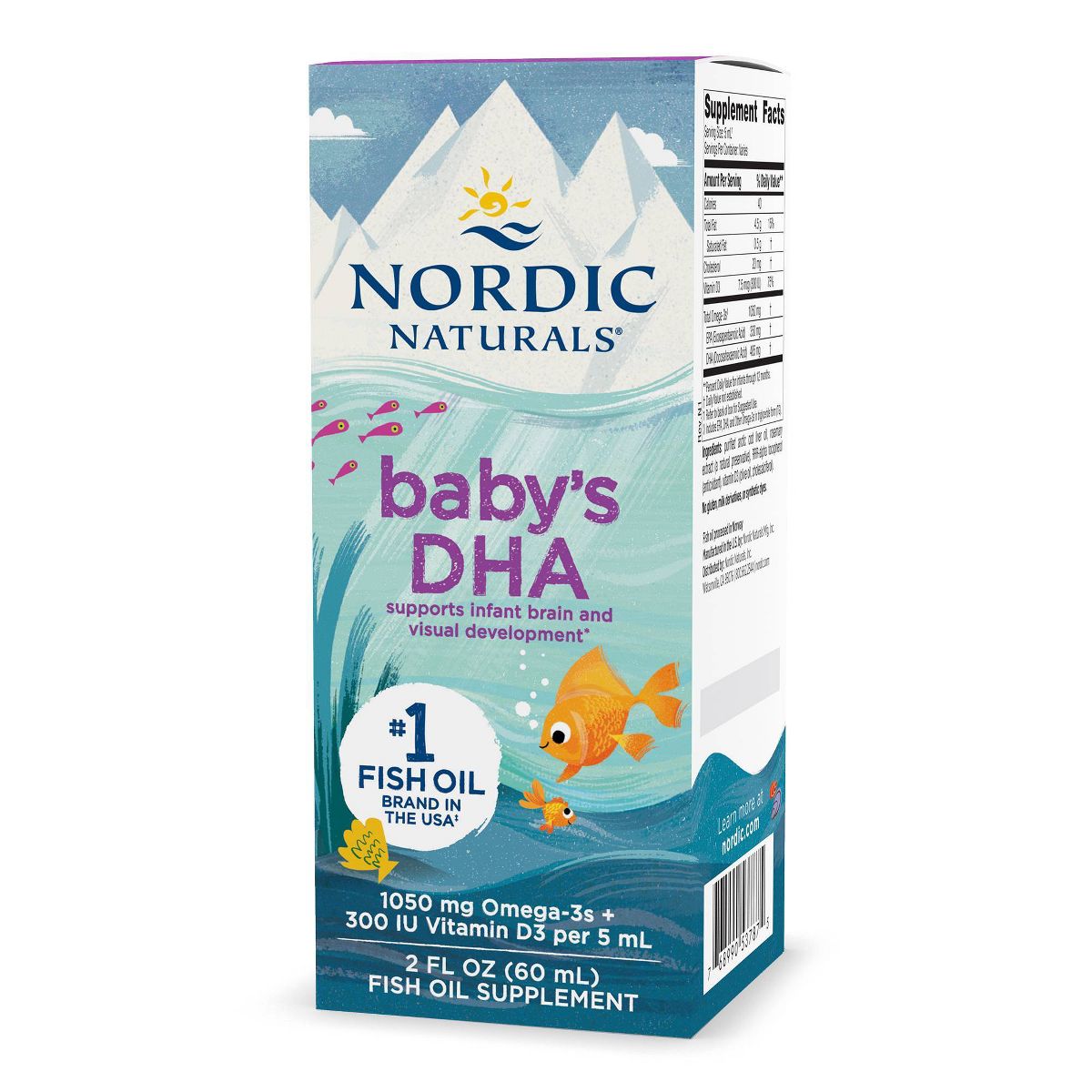 Nordic Naturals Baby's DHA Liquid Dietary Supplement - 2 fl oz - thumbnail 6