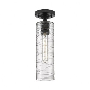 Crown Point - 1 Light Flush Mount In Industrial Style-15 Inches Tall and 3.88 Inches Wide - 1 of 1